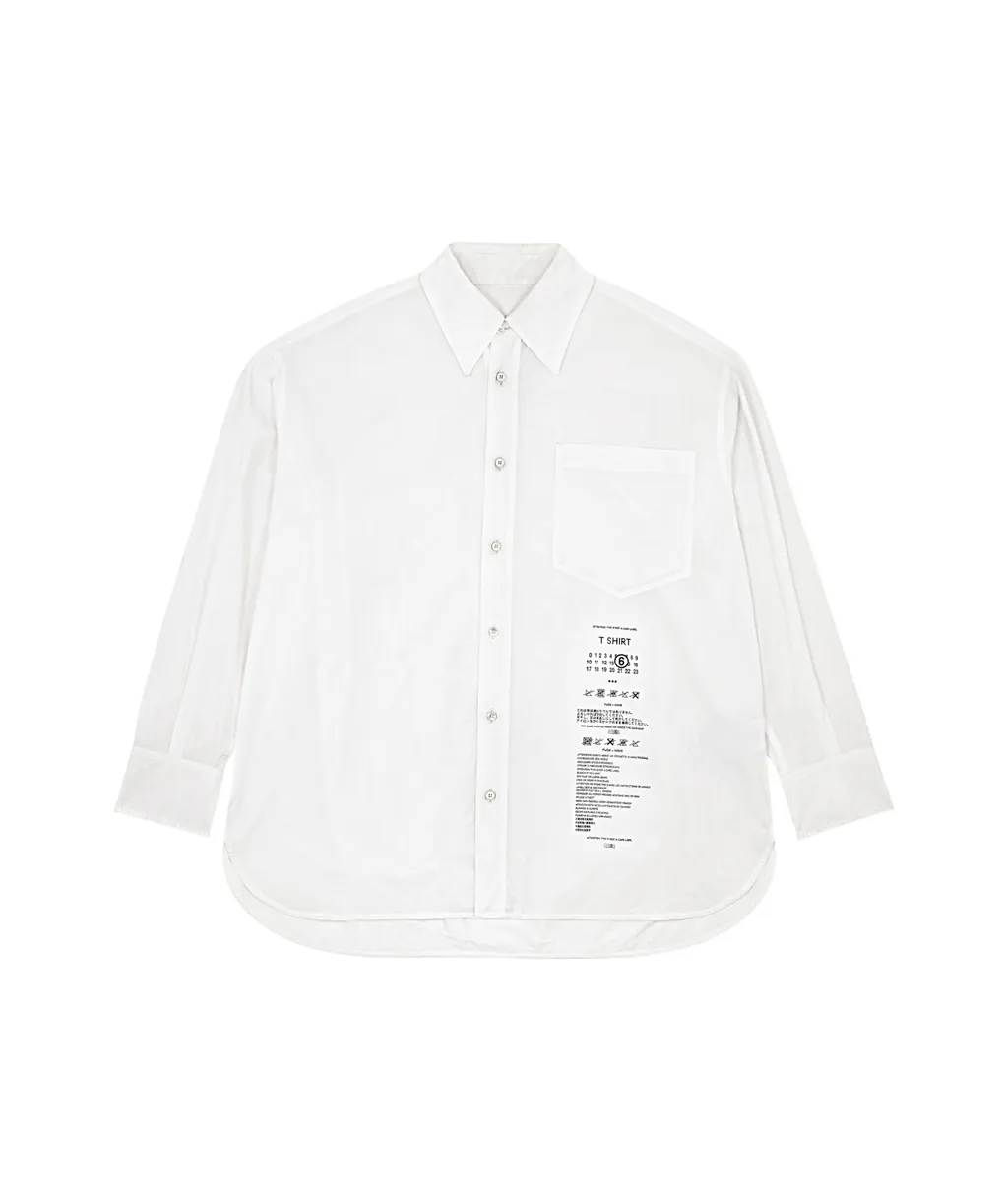 Logo Printed Oversized Shirt