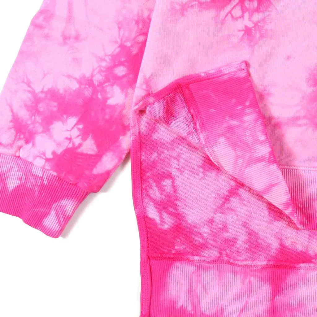 Tie-Dyed Drop Shoulder Hoodie