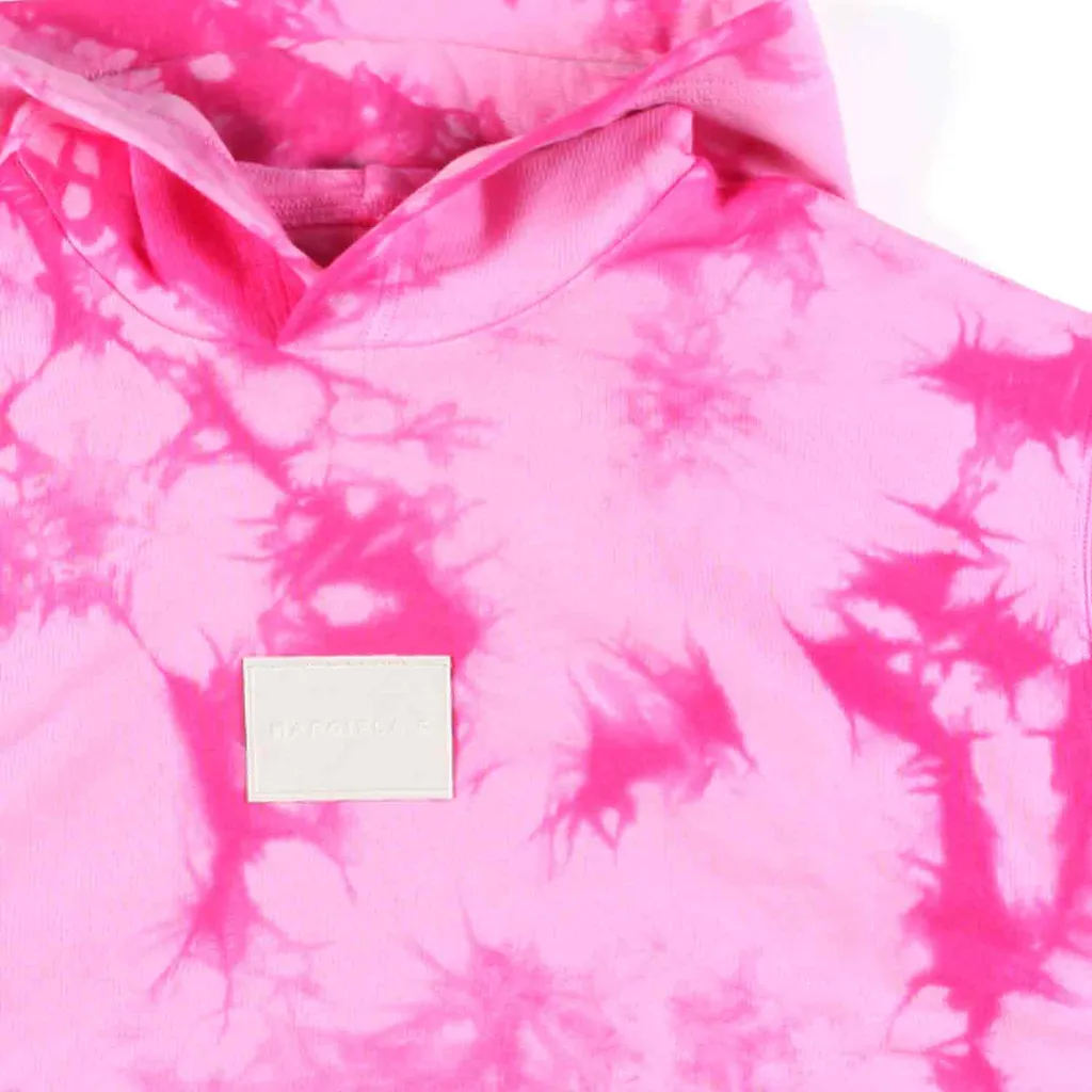 Tie-Dyed Drop Shoulder Hoodie