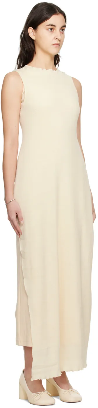 Laminated Dress With Round Neck