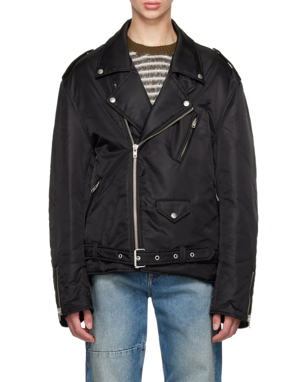 Zip-Up Belted Jacket