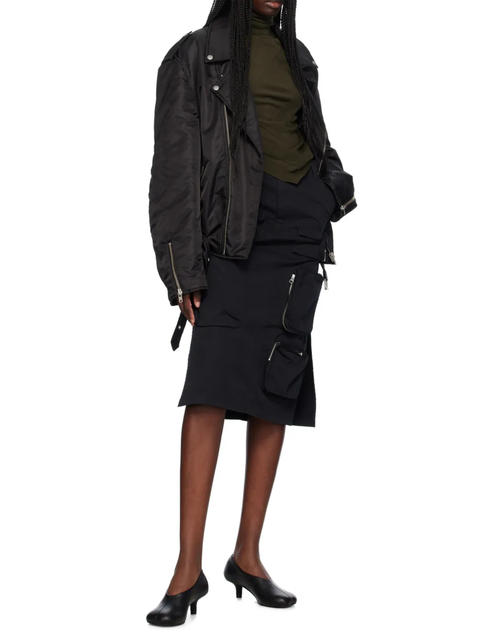 Zip-Up Belted Jacket