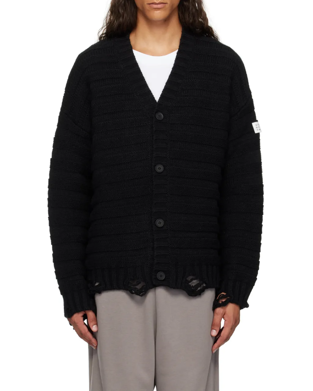 Distressed Knit Cardigan