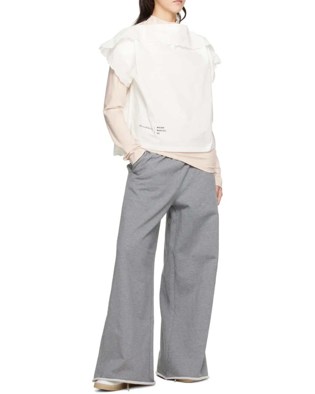 Embroidery High-Neck T-Shirt