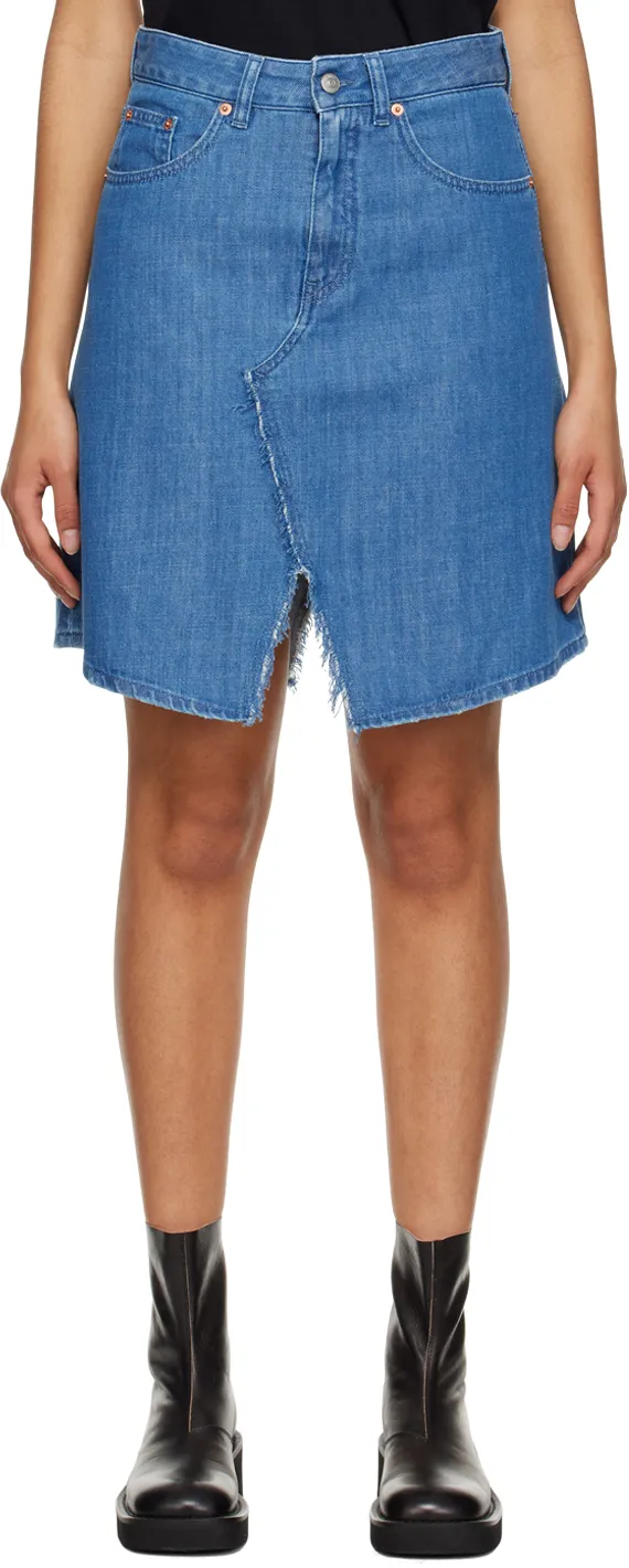 High-Waisted Denim Skirt
