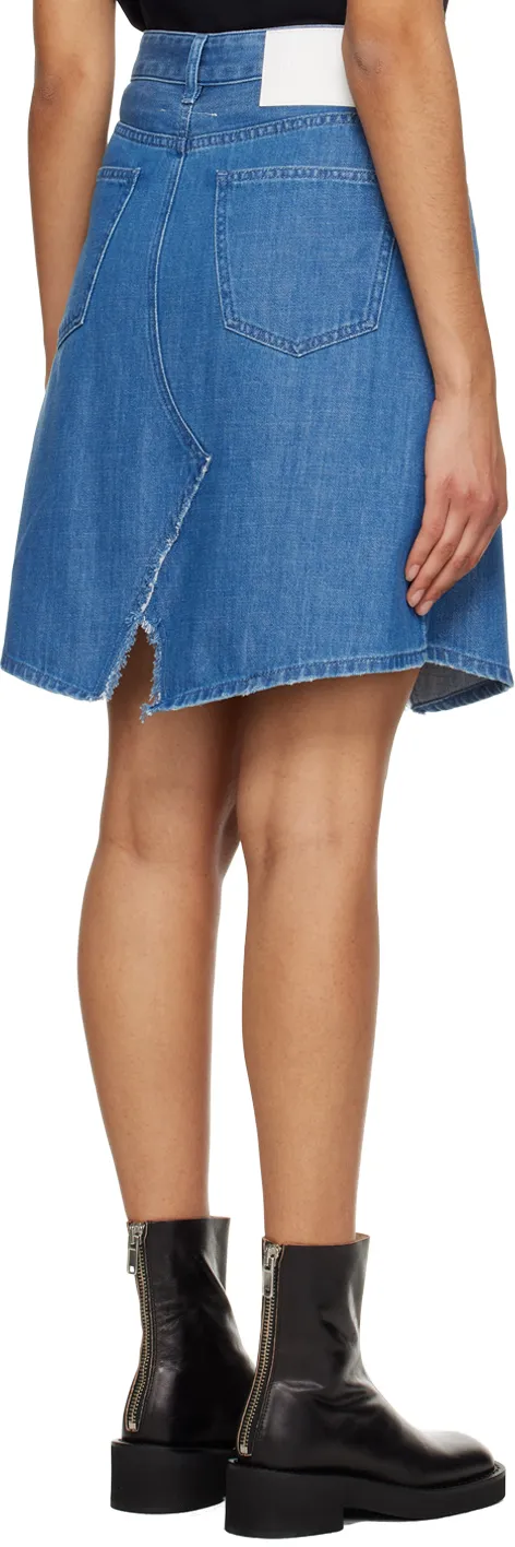 High-Waisted Denim Skirt