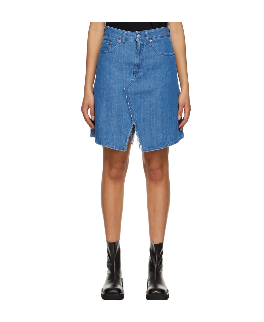High-Waisted Denim Skirt