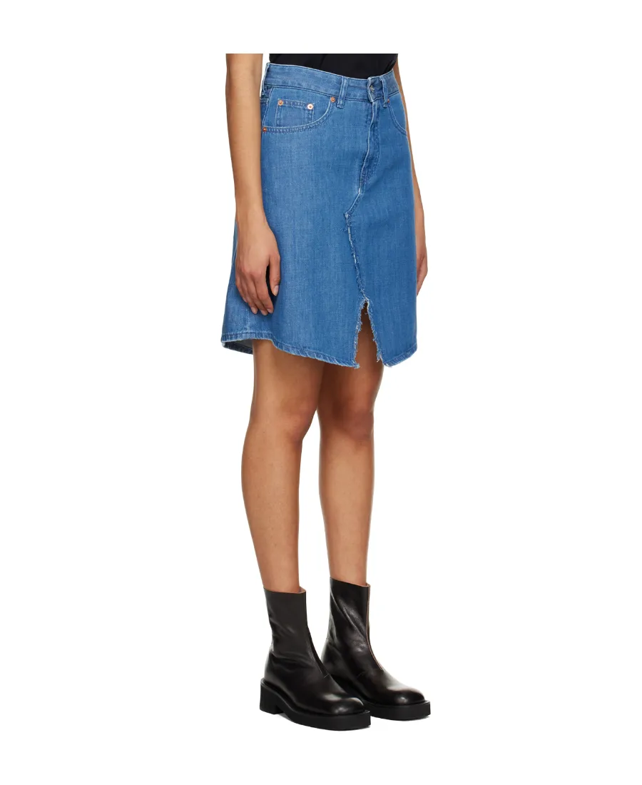High-Waisted Denim Skirt