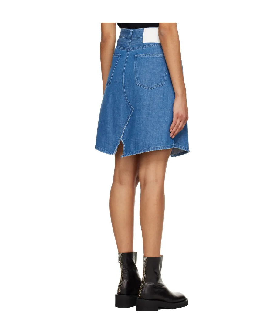 High-Waisted Denim Skirt