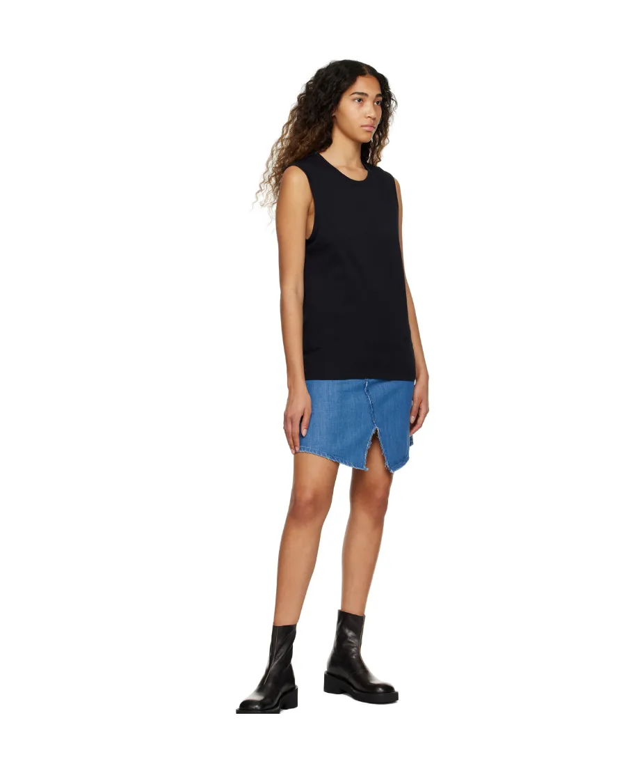 High-Waisted Denim Skirt