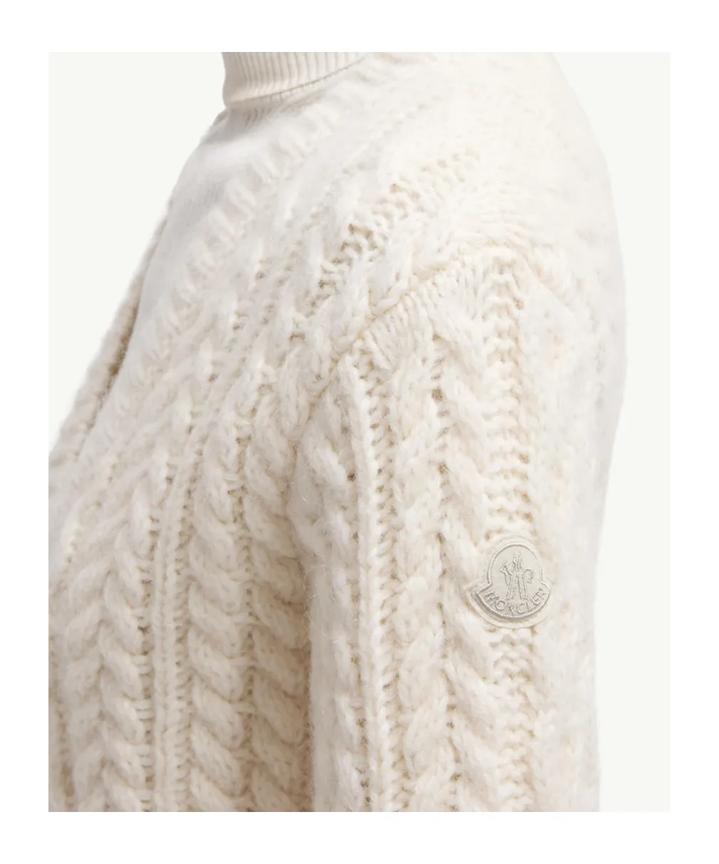 Logo Patch V-Neck Cardigan