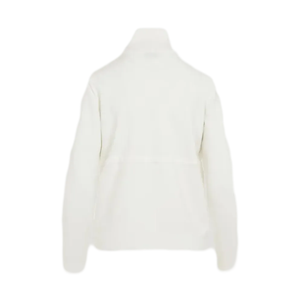 Wool Zip-Up Down Cardigan