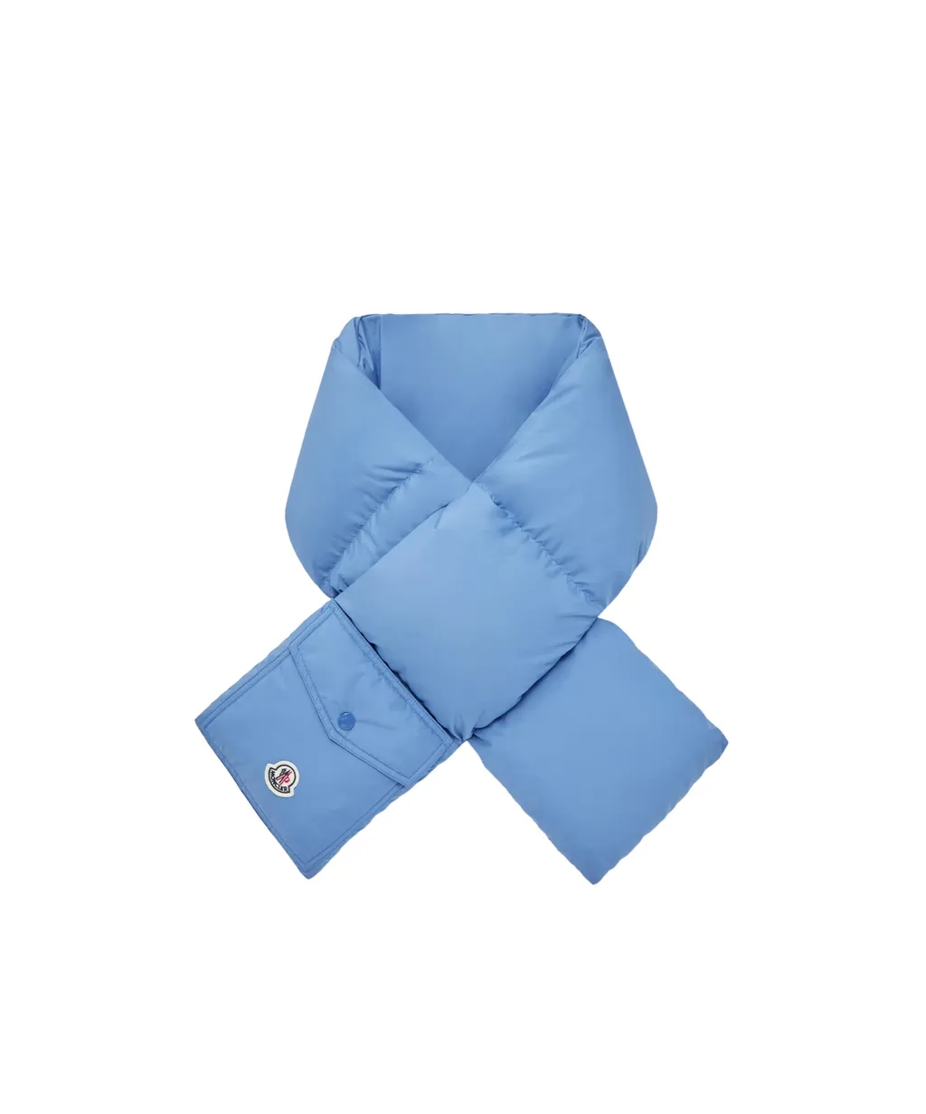 Logo Patch Quilted Scarf