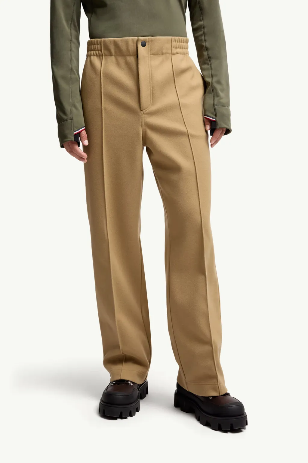 Logo Embroidered Straight Leg Pants