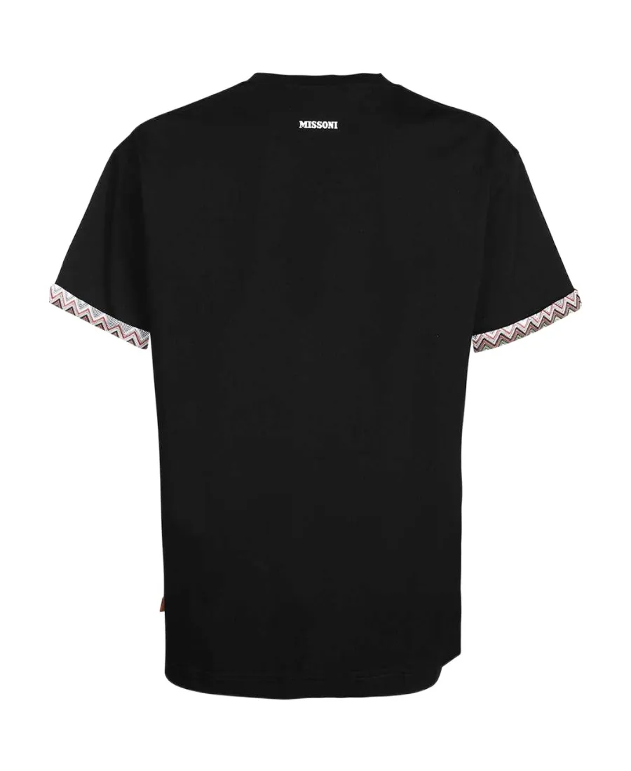 Zig-Zag Print Edge T-Shirt