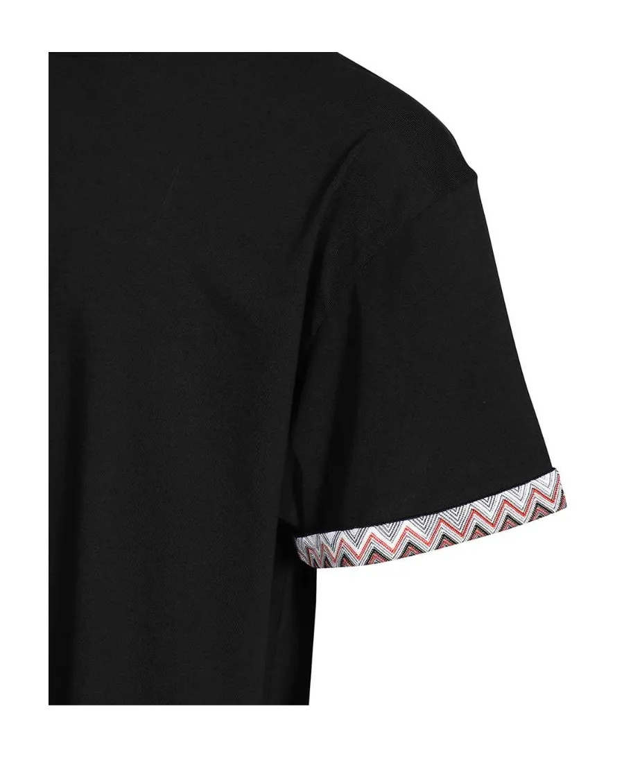 Zig-Zag Print Edge T-Shirt