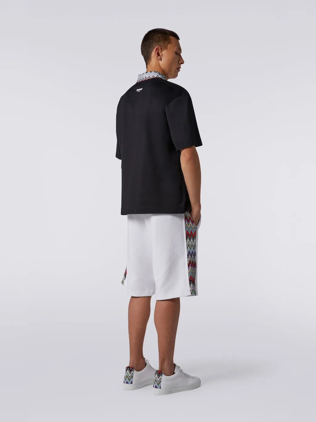 Zig Zag Detail Bermuda Shorts