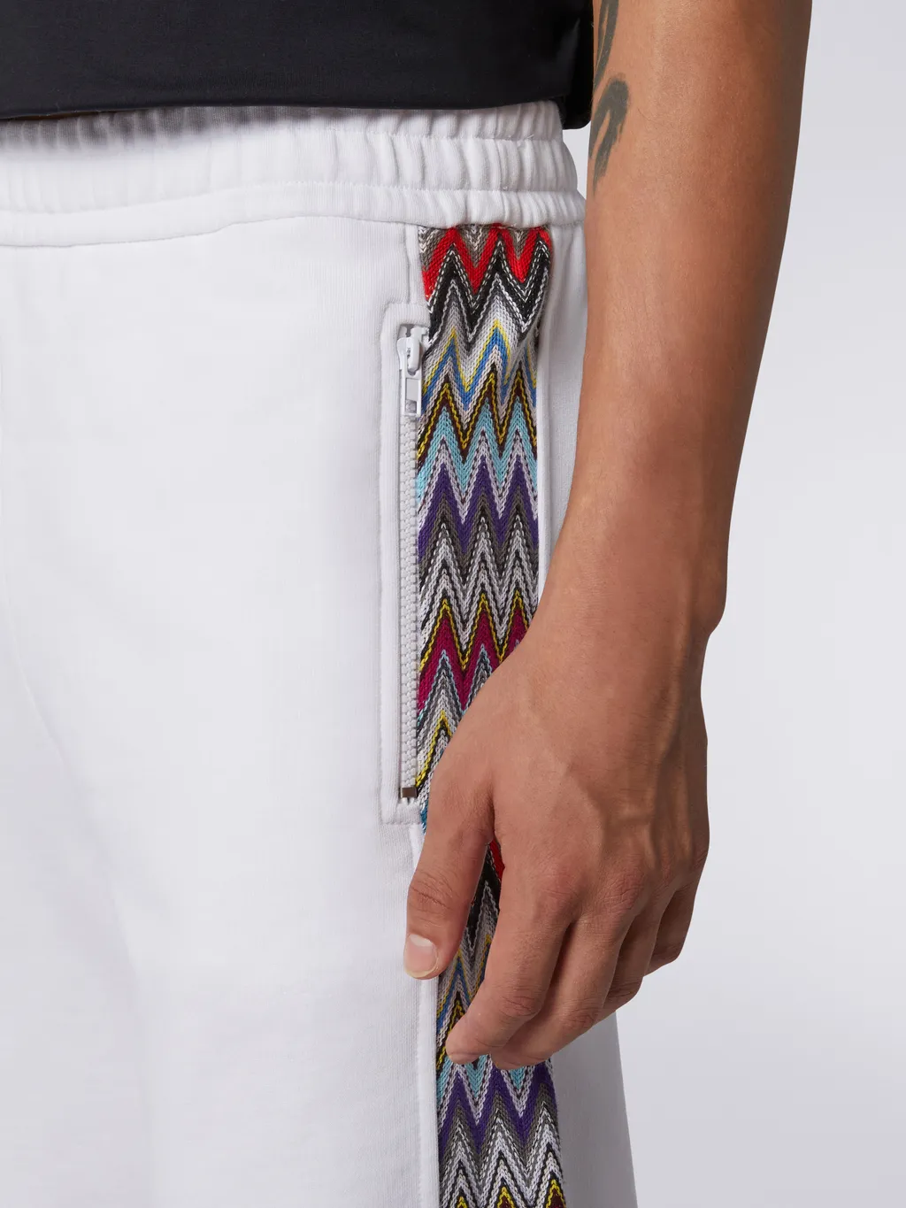 Zig Zag Detail Bermuda Shorts