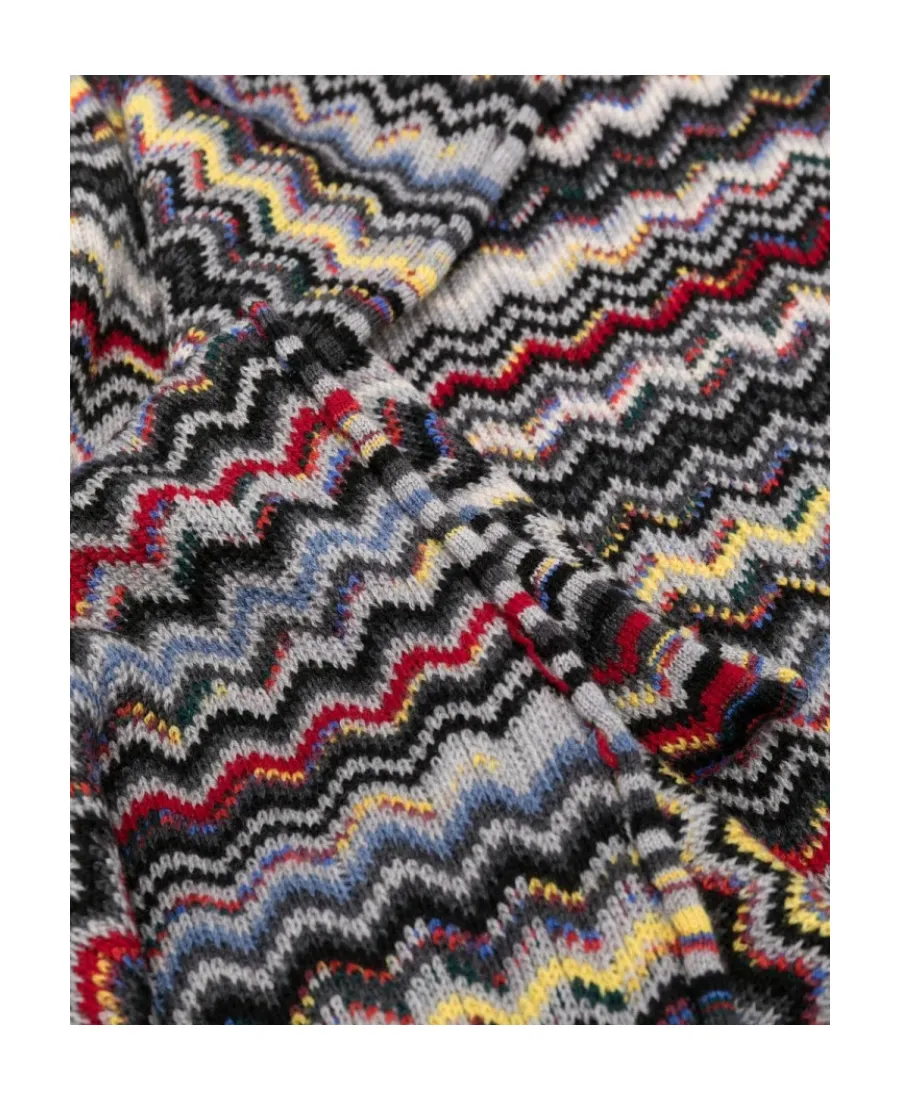 Chevron-Knitted Wraparound Scarf
