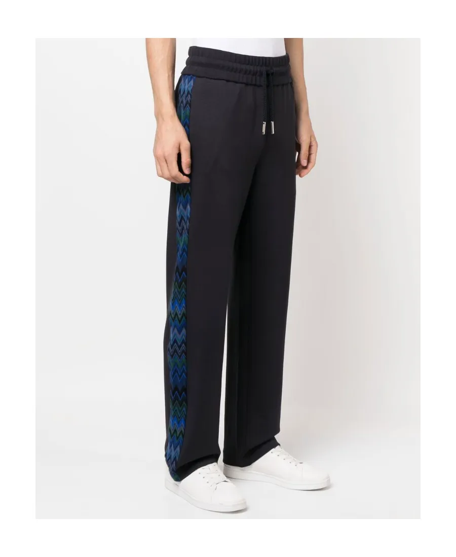 Side Zigzag Drawstring Pants