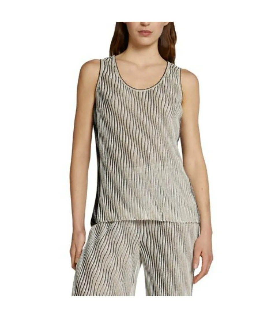Sleeveless Round Collar Vest