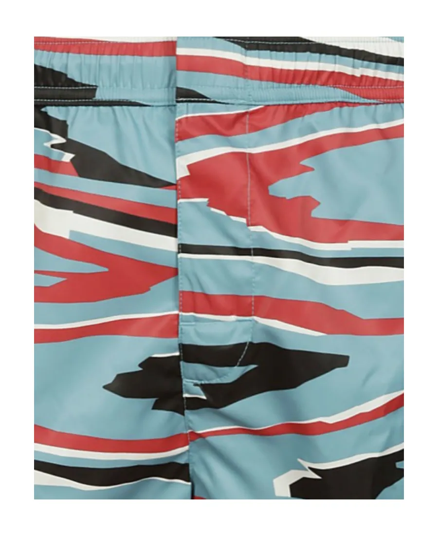 Camouflage Printed Elasticated Waistband Swim Shorts