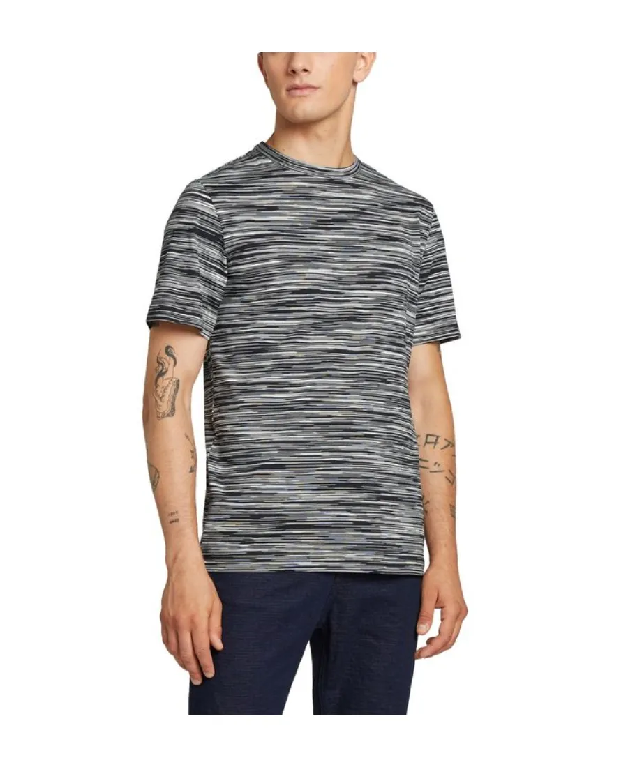 Striped Knitted Crewneck T-Shirt