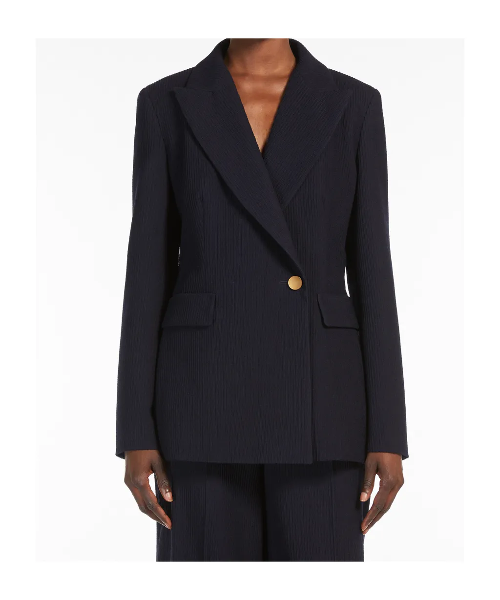 Double-Breasted Buttoned Jacket