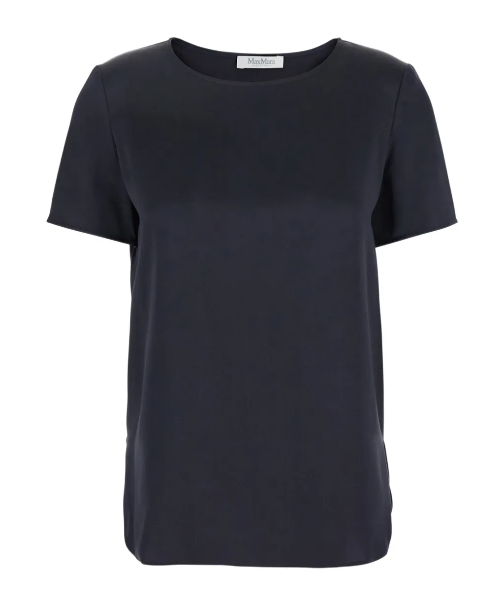 Crewneck Satin Top