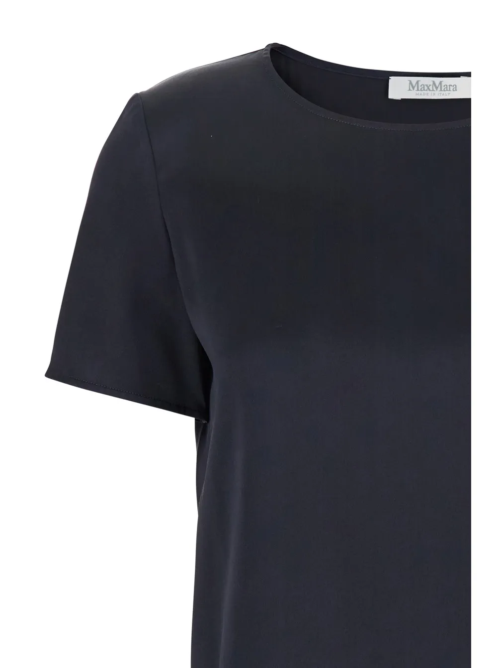 Crewneck Satin Top