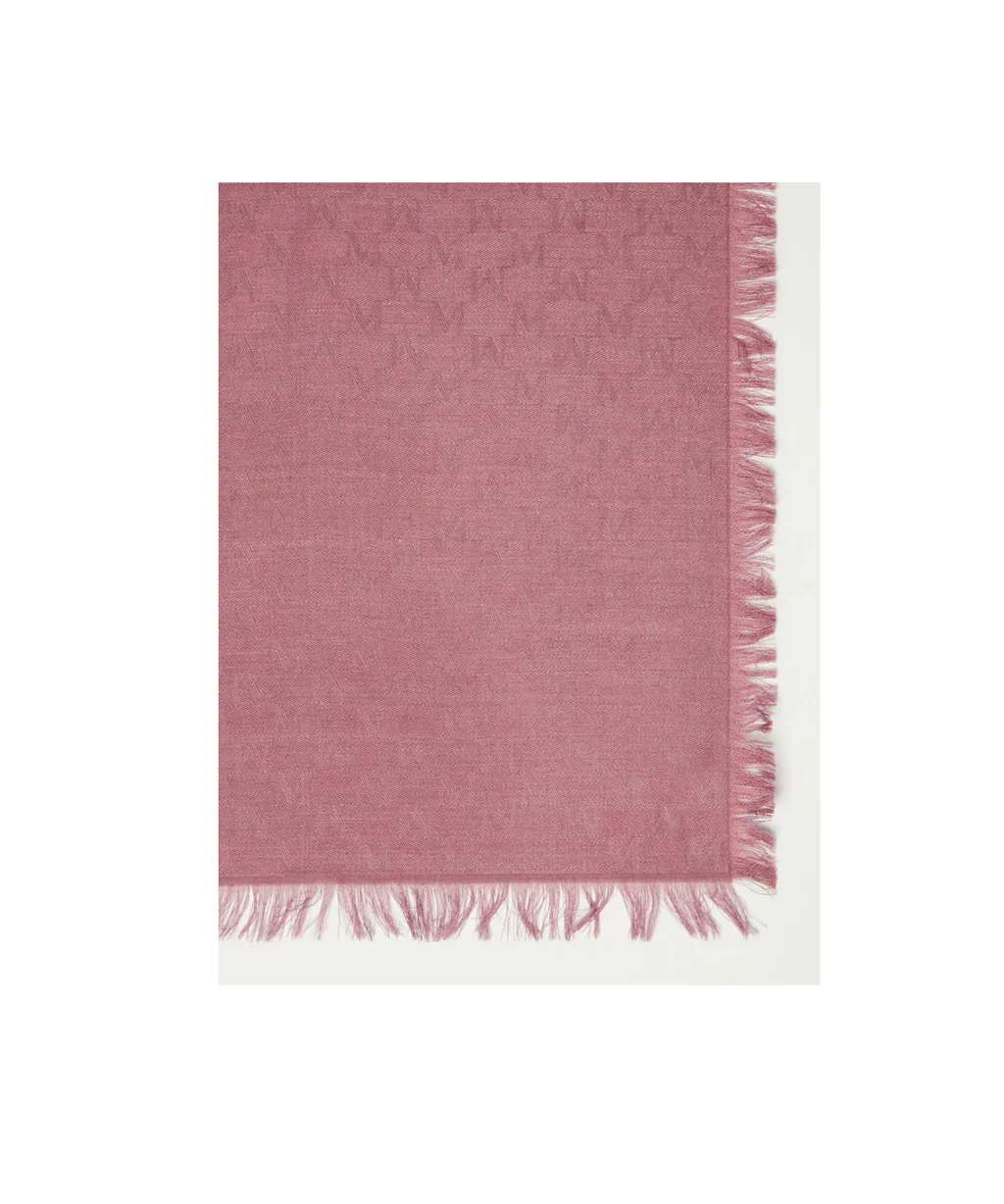 Jacquard-Knit Wool And Silk Stole