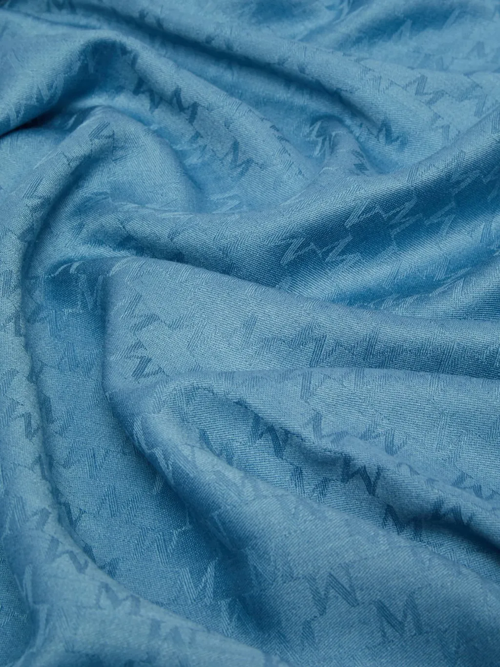 Jacquard-Knit Wool And Silk Stole