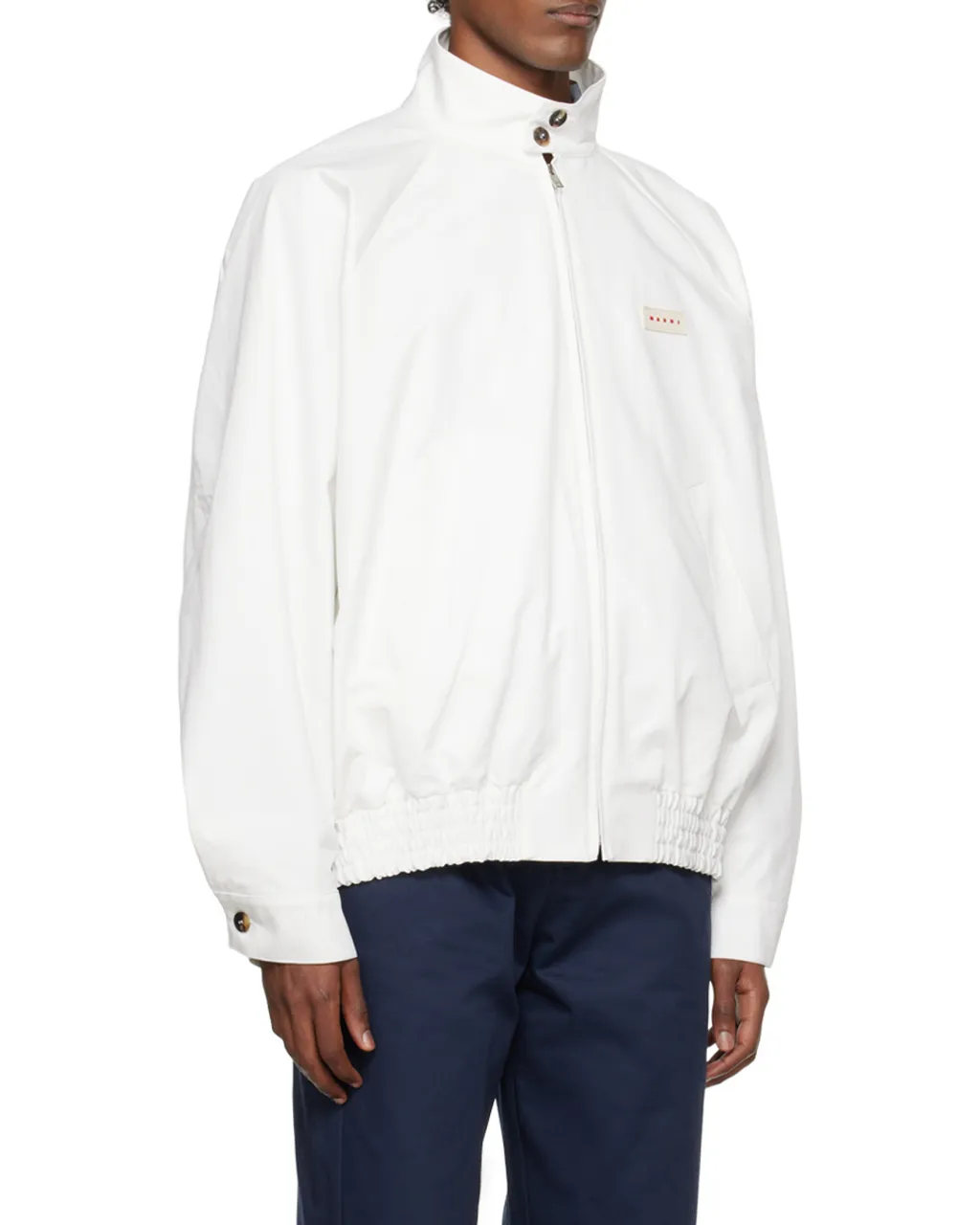 Logo Patch Zipped Jacket