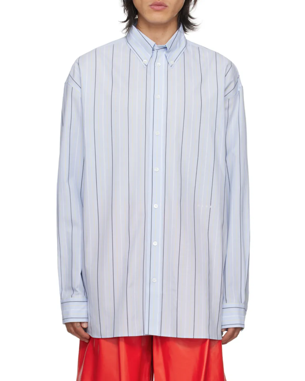 Long Sleeved Striped Buttoned Shirt