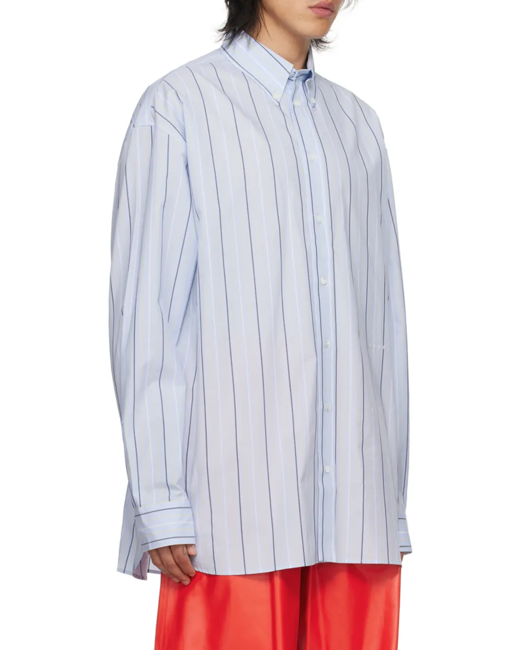 Long Sleeved Striped Buttoned Shirt