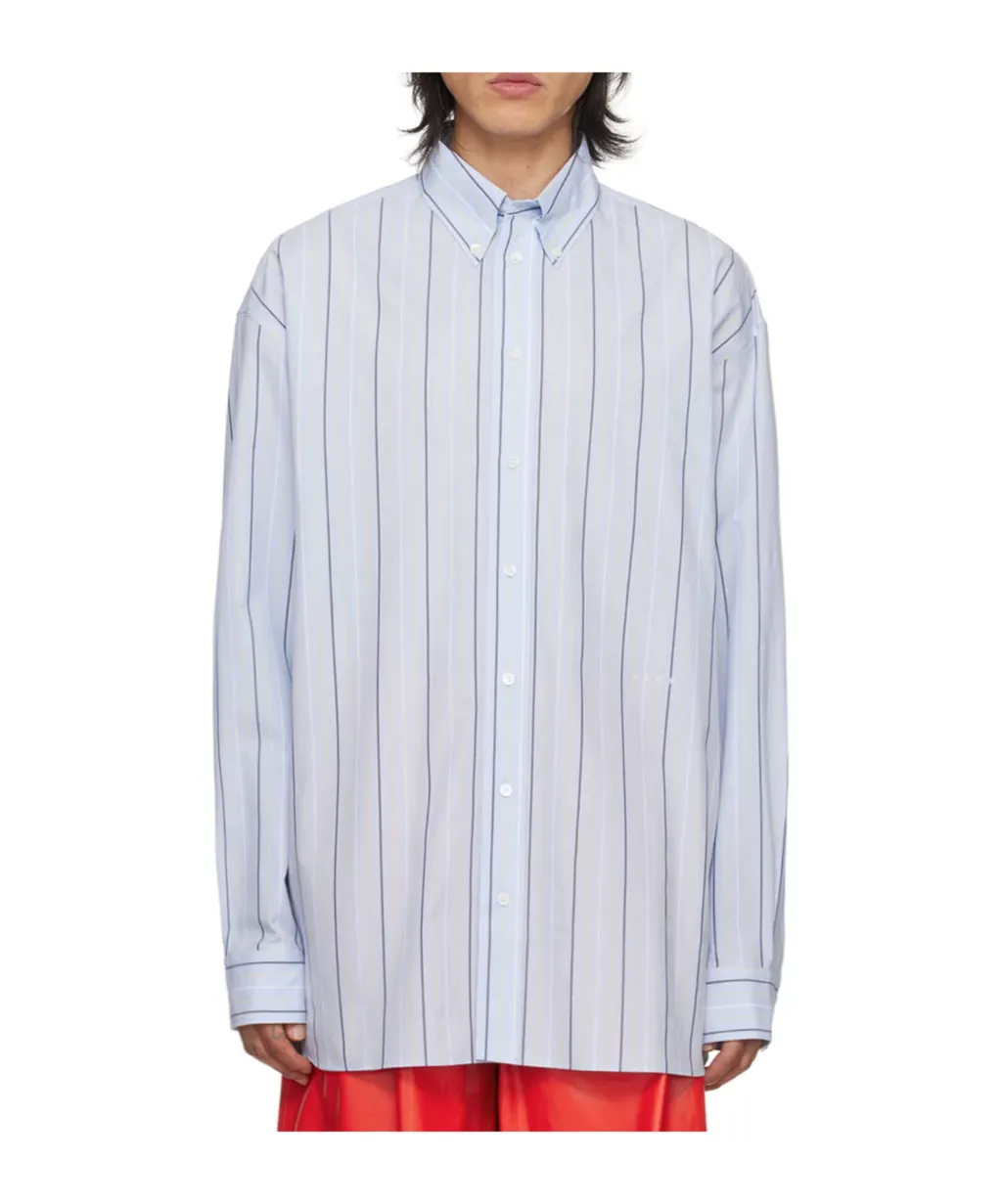 Long Sleeved Striped Buttoned Shirt