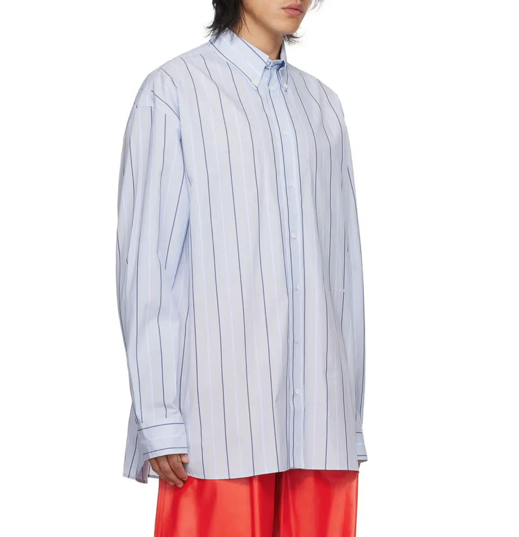 Long Sleeved Striped Buttoned Shirt