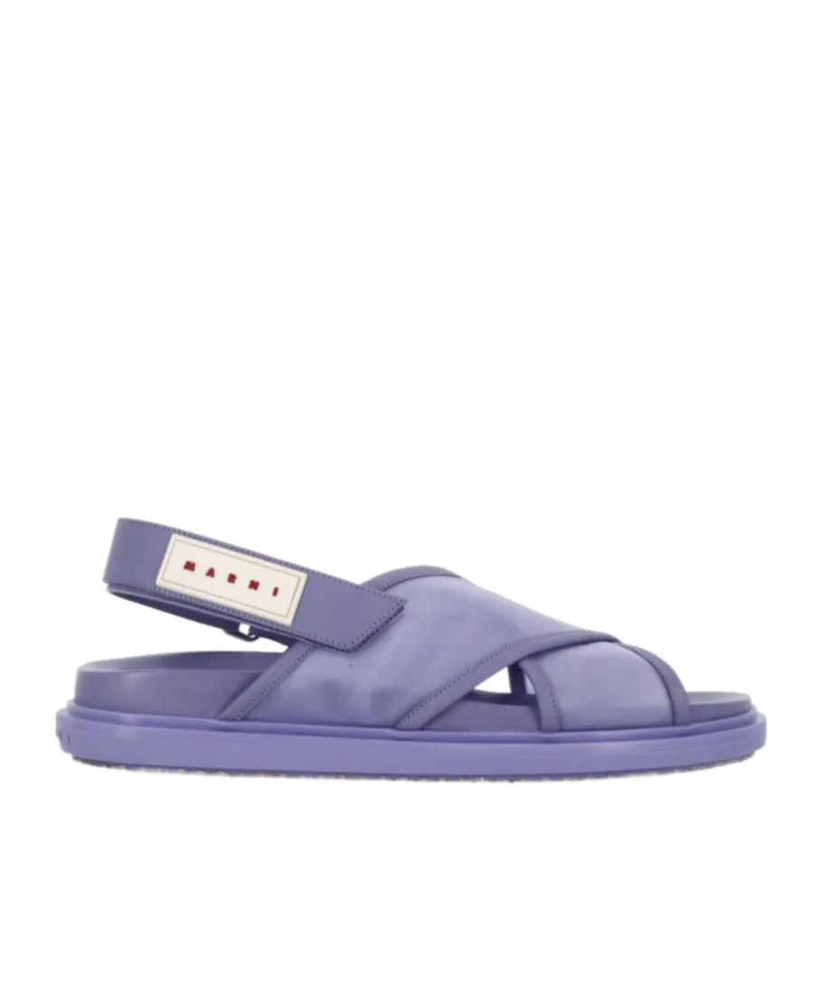 Logo Patch Crossover Sandals