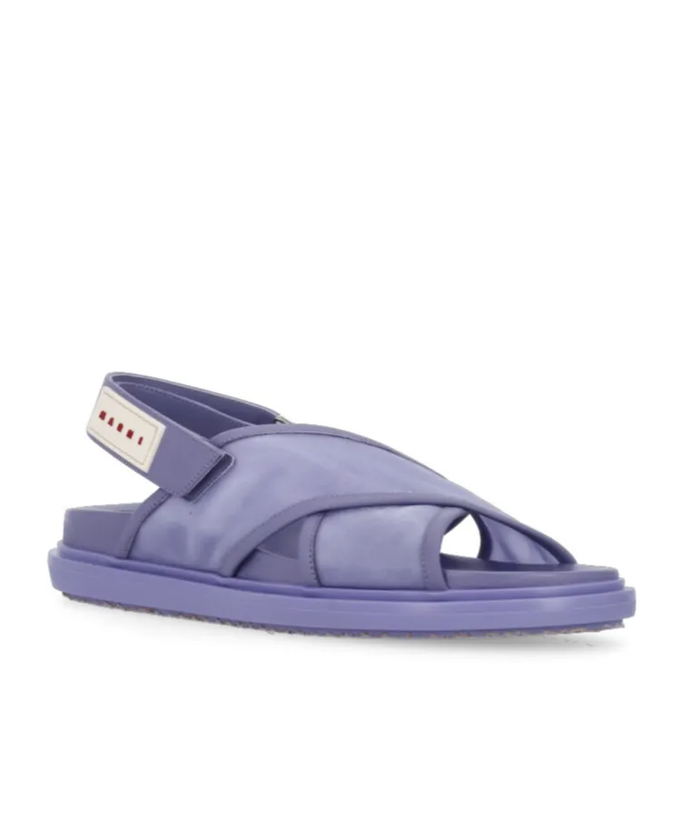 Logo Patch Crossover Sandals