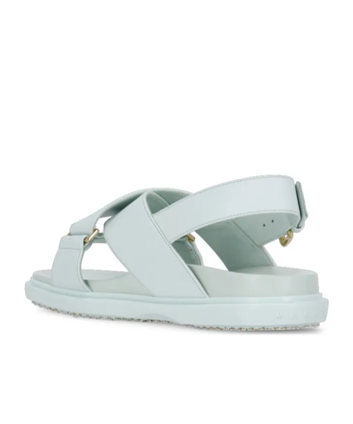 Logo Embossed Buckled Sandals