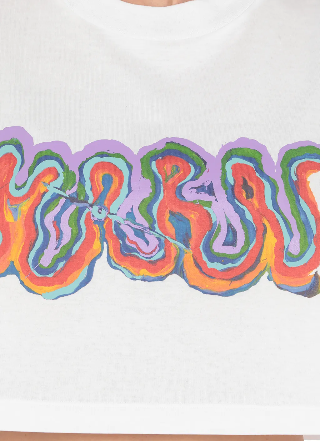 Logo-Print Cropped T-Shirt