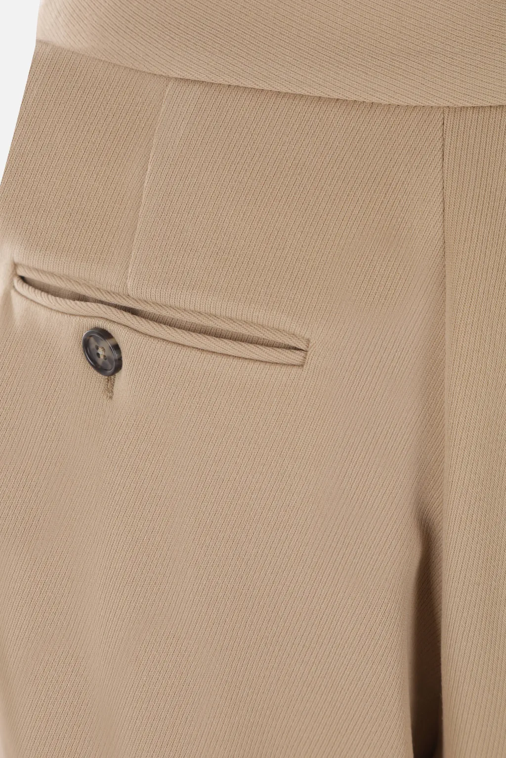 High-Waist Pleated Cropped-Leg Trousers