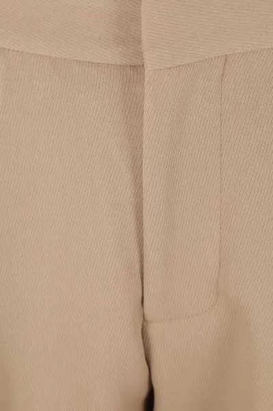 High-Waist Pleated Cropped-Leg Trousers