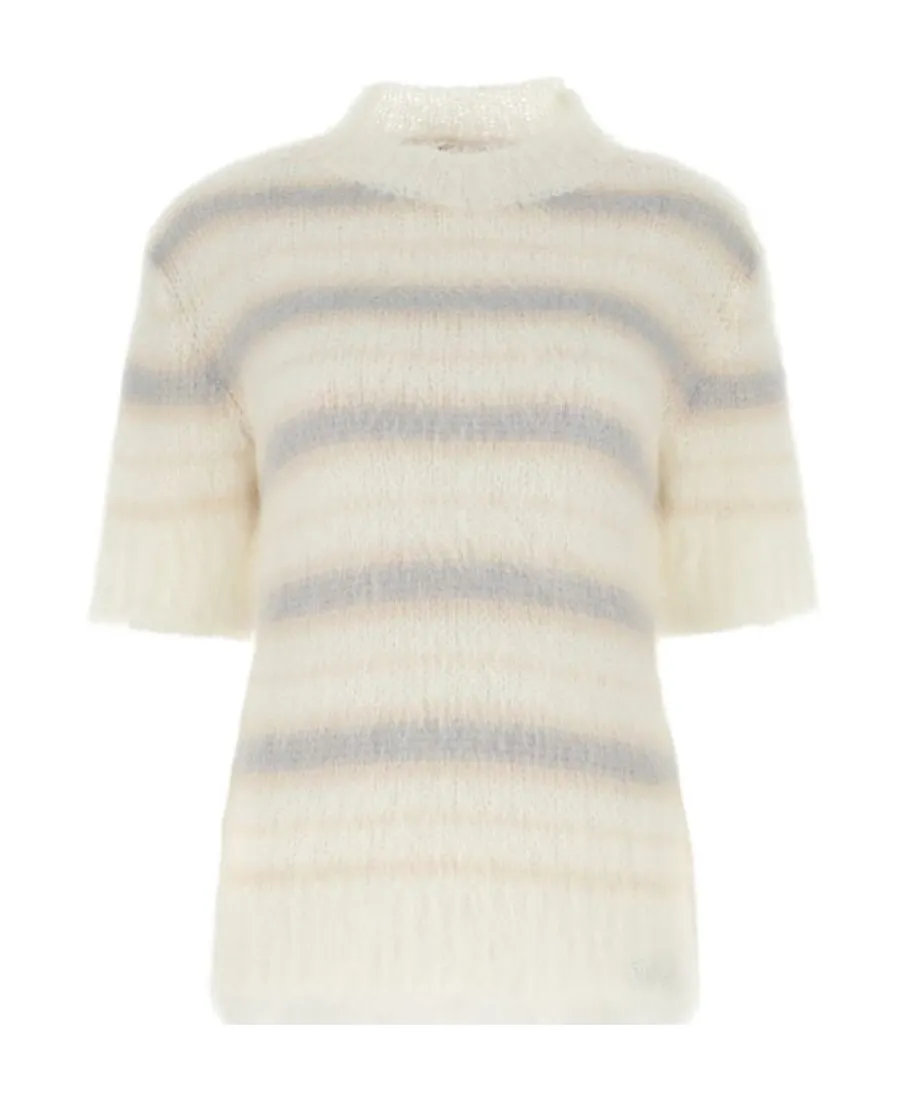 Short-Sleeved Striped Jumper