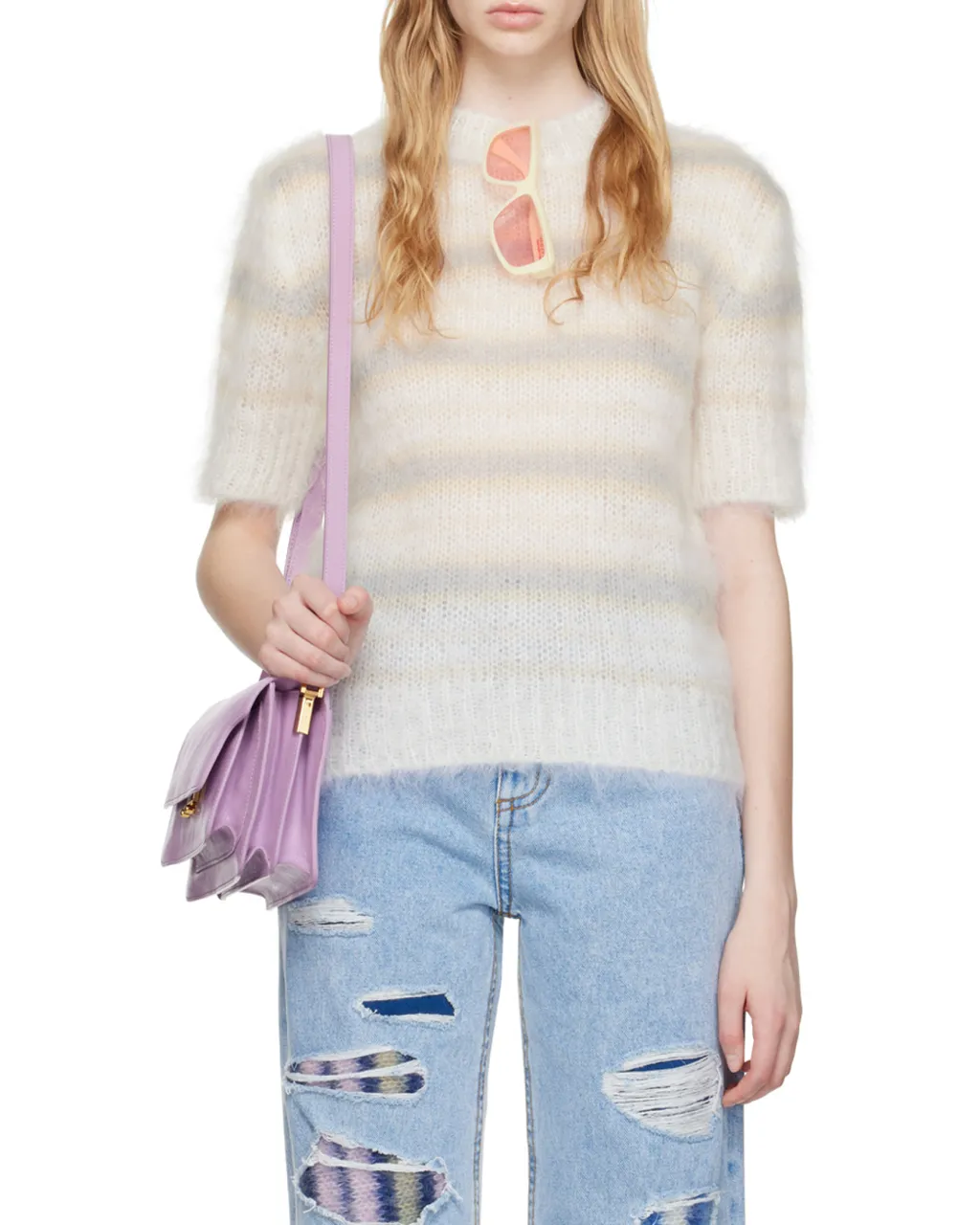 Short-Sleeved Striped Jumper