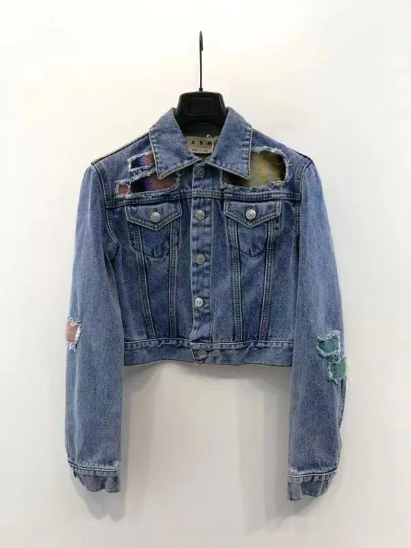 Vintage Lapel Denim Coat