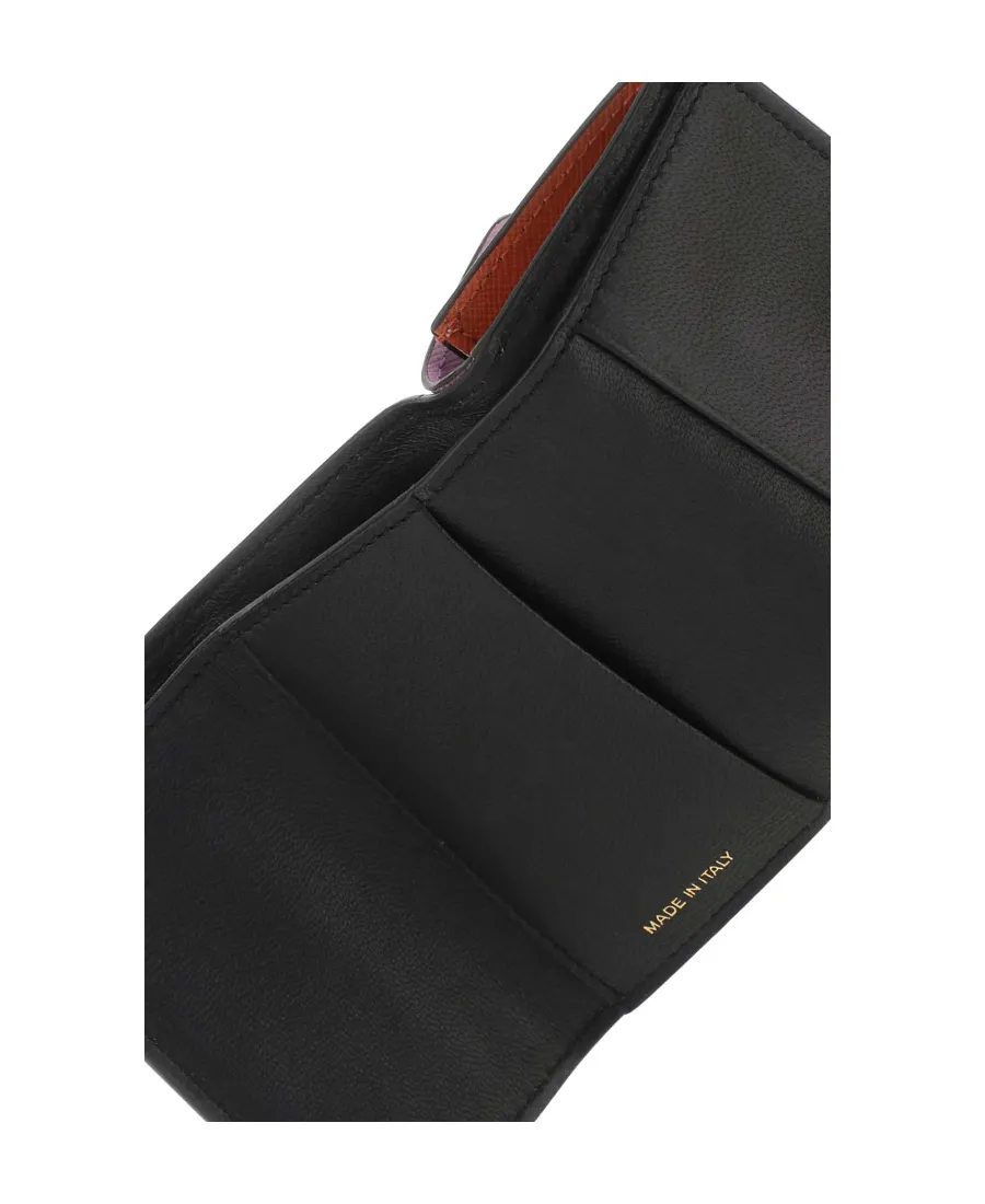 Logo Printed Tri-Fold Wallet