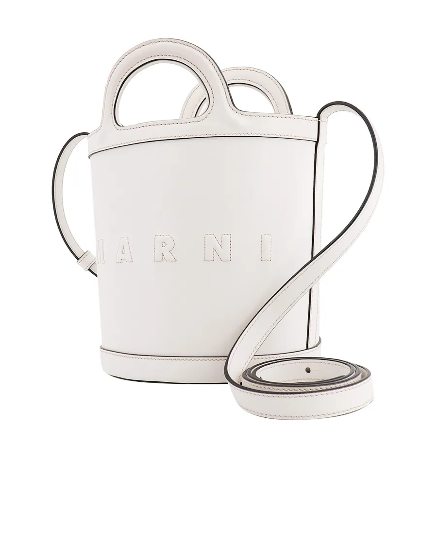 Logo Embossed Tropicalia Small Bucket Bag