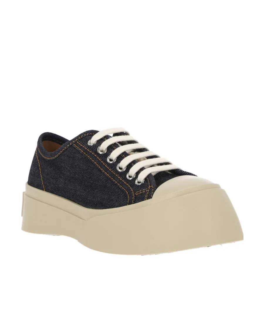 Denim Pablo Lace-Up Sneakers