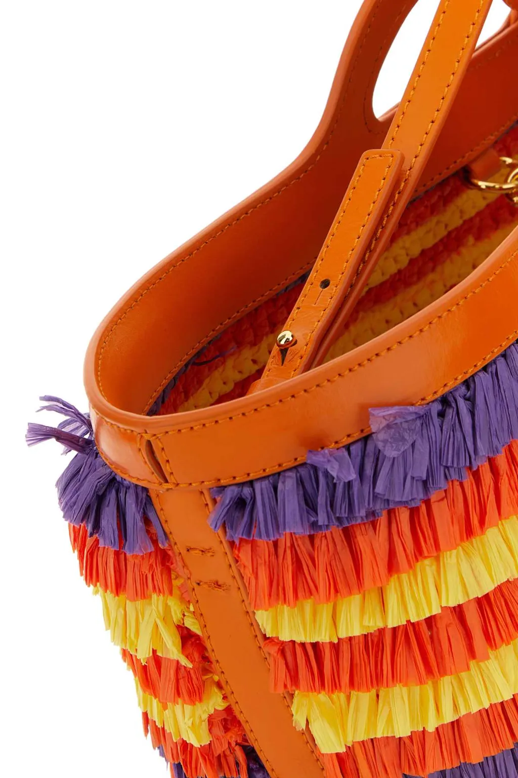 Multicolor Fringed Handbag